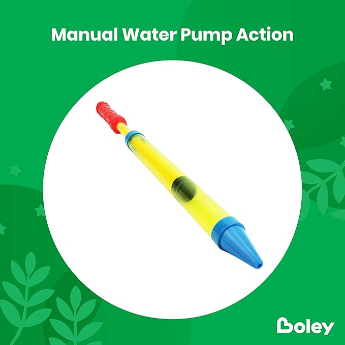Boley Crayon Super Soaker - 12 Pk 17" Long Range Water Gun Pool Party Game Set - Big Water Guns for Kids & Adults - Ages 3 and Up!