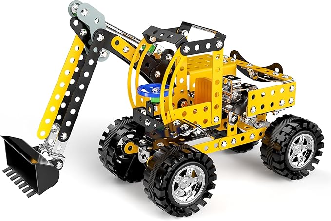 Lucky Doug Stem Building Projects Toys for Kids Boys 8 9 10 11 12 Year Old, Metal Building Construction Model kit, Building Blocks DIY Toys