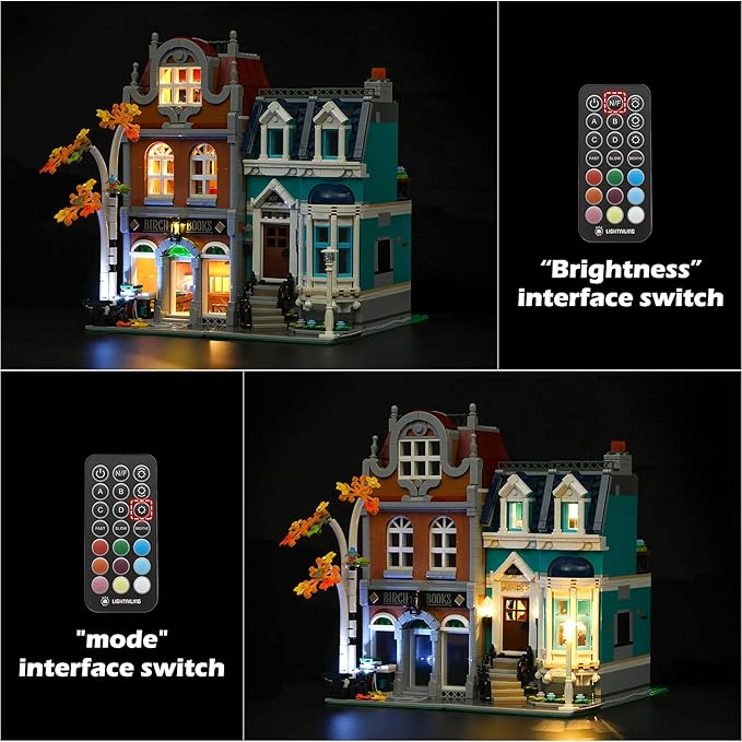 Lightailing Led Light for Lego 10270 Creator Expert Bookshop Building Blocks Model：Remote-Control Version - NOT Included The Model Set