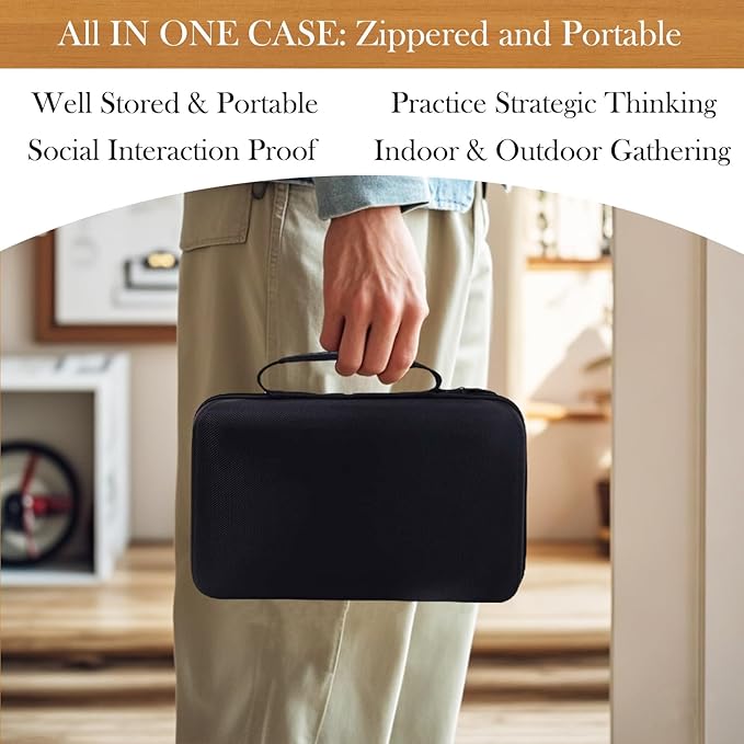 BATURU Double 12 Mexican Train Dominoes Set, Dominos Set for Adults - 91 Numer Tiles with Carry Case, Fun Board Games for Adults & Family Game Night, Travel Games, Easter Basket Stuffers (6 Racks)