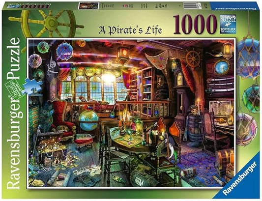 Ravensburger Aimee Stewart A Pirate’s Life 1000 Piece Jigsaw Puzzle for Adults & Kids Age 12 Years Up