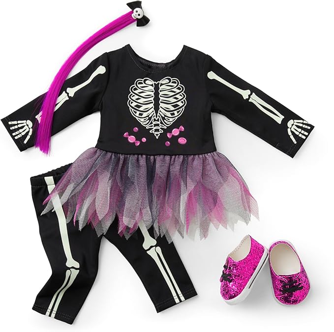 American Girl You, Glow Girl! Skeleton Costume