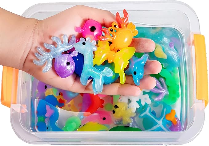 Aqua Fairy Water Gel Kit for Kids, Magic Water Elf Toy Kit with 20 Colors Magic Gel, Aqua Fairy kit with 24 Shape Molds, Crate Your Own Magic Elf Kits Water Pets Craft Kits for Kids