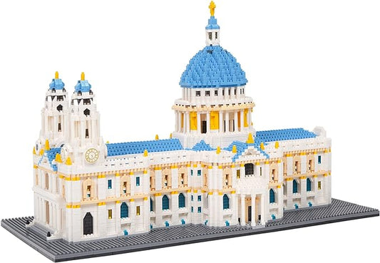 Building Blocks Set, St Paul's Cathedral Model Building Kit 7053 PCS Architecture Collection Micro Mini Blocks