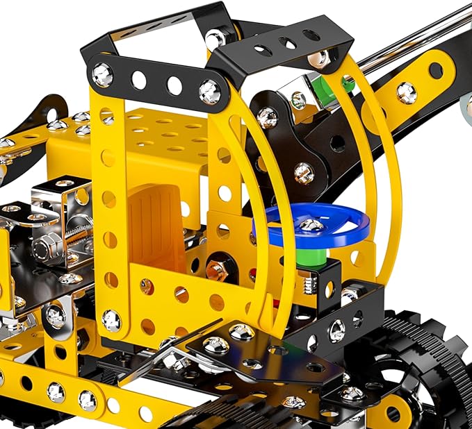 Lucky Doug Stem Building Projects Toys for Kids Boys 8 9 10 11 12 Year Old, Metal Building Construction Model kit, Building Blocks DIY Toys