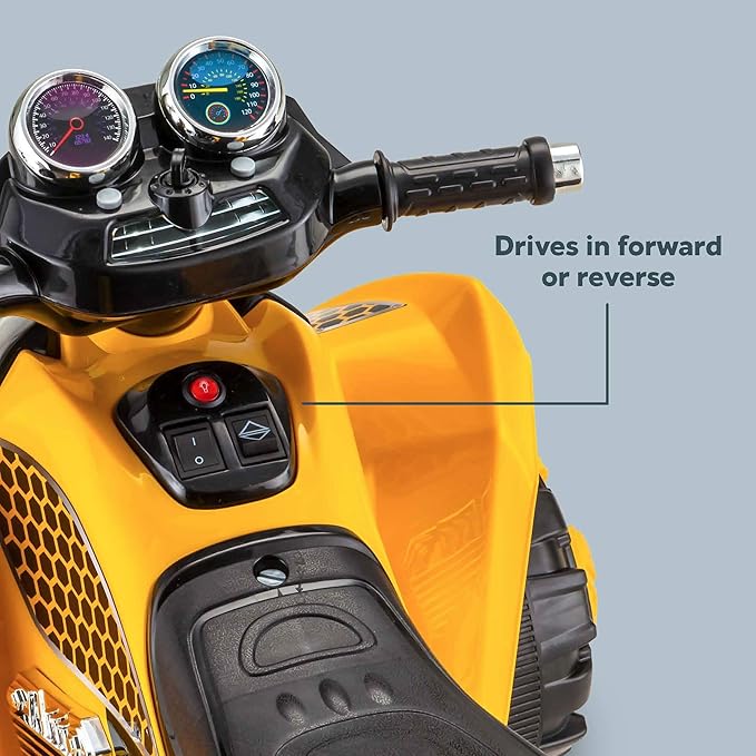 Kid Trax Caterpillar ATV Toddler Ride On Toy, 6 Volt Battery, 3-5 Years, Max Rider Weight of 60 lbs, Single Rider, CAT ATV