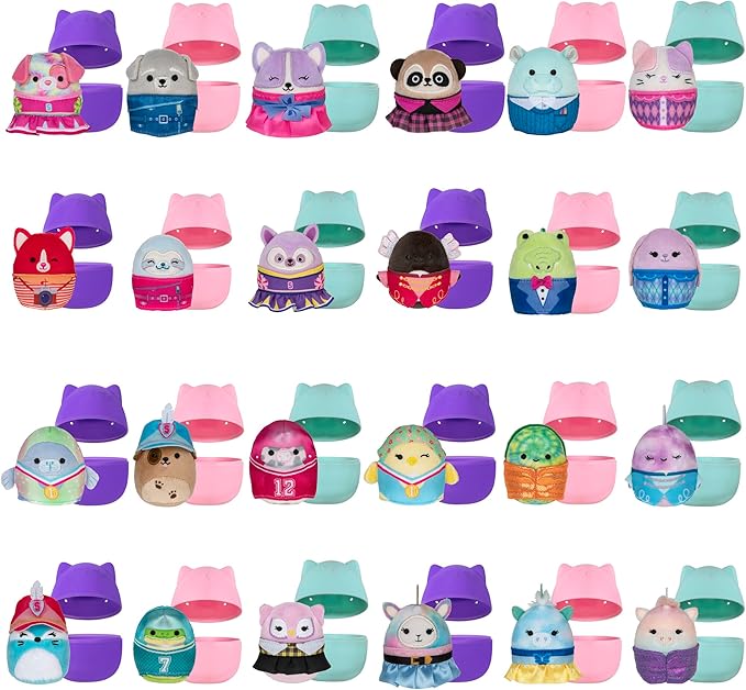 Squishmallows Squishville Series 10 Mini Mystery Plush (5 Pack) Official Jazwares Plush - Collectible Soft & Squishy Easter Eggs Blind Capsules - Styles May Vary - Gift for Boys, Girls & Kids