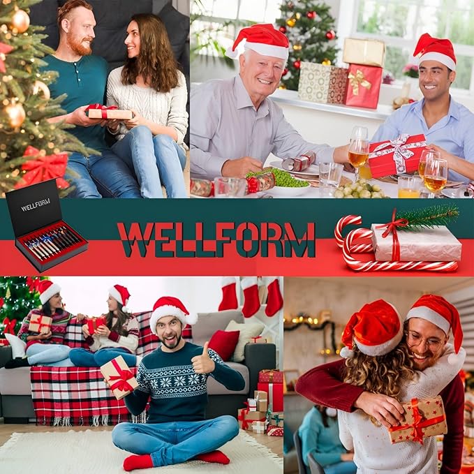 Darts Metal Tip Set，12 Pack 22 Gram with Nonslip Iron Barrel, Darts Steel Tip Set Professional,with 12 Aluminum Dart Shafts, 24 Extra Flights, Dart Sharpener, Dart Wrench, Stylish Gift Box