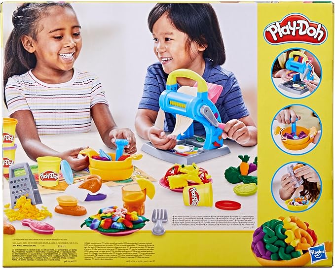 Play-Doh Pasta Dinner Playset, Kitchen Playset with 35+ Play Kitchen Accessories, Kitchen Toys for 3 Year Old Girls and Boys and Up