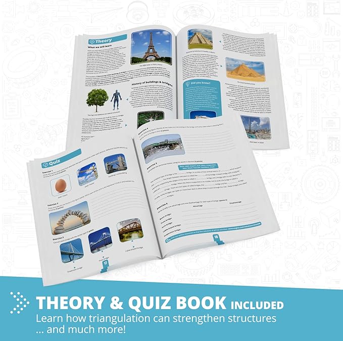 Engino- STEM Toys, Buildings & Bridges, Construction Toys for Kids 9+, Educational Toys, Gifts for Boys & Girls (9 Model Options), STEM Kit for Learning