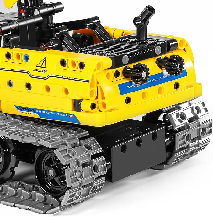 STEM Car Toy Building, APP Programming Remote Control 3in1 Excavator&Robot Building Block Take Apart Toy, 430 Pcs DIY Building Kit, Learning Engineering Construction R/C Toys