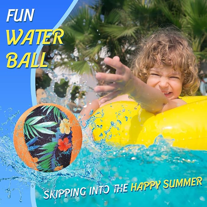 Water Skipping Ball for Children Water Bouncing Beach Pool Toy Ball for Adult Swimming Pool Games Party Favors Decoration