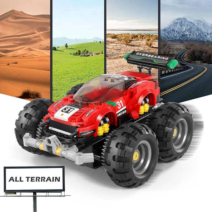 STEM Projects Toys RC Building Car for Kids Ages 7-9 8-12 Year Old, Remote Control Monster Truck, Boys and Girls Best Christmas and Birthday Gifts