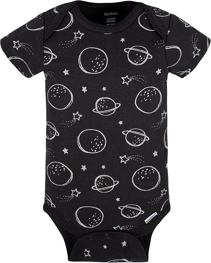 Gerber baby-boys 5-pack Short Sleeve Variety Onesies Bodysuits