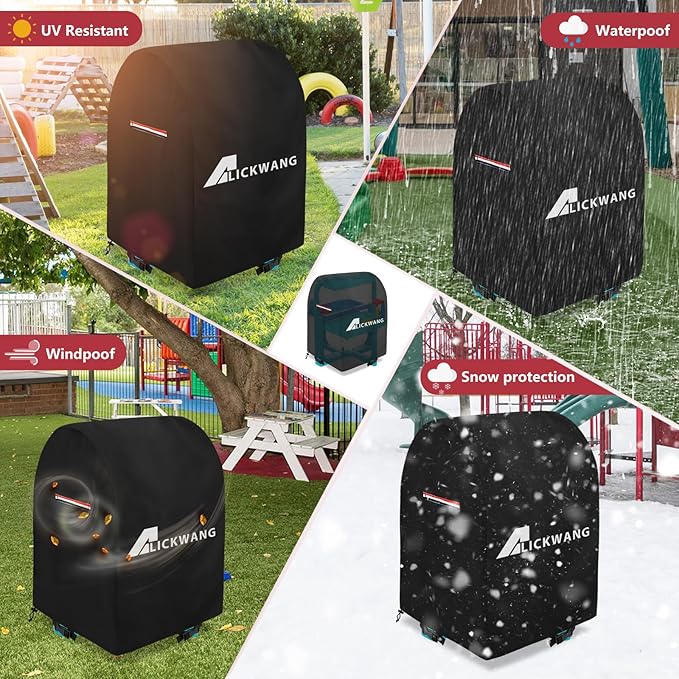 AIickwang Outdoor 600D Heavy Duty Waterproof Folding Water Play Table Cover,Compatible with Little Tikes 660429C3 Water Table Cover.27" L x 27" W x 32"H