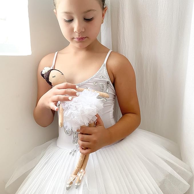 MON AMI Katrina The Ballerina Stuffed Doll - 15”, Plush Ballerina Doll for Girls, Use as Toy or Room Decor for Kids of All Ages