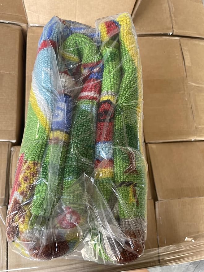 Capslpad Kids Rug 6'6" x 5'0" Educational Learning Kids Play Area Rug Large Traffic Road Cars Rug Play Mat for Kids Toy Nursery Rug Car Carpet for Playroom Living Room Classroom Decor Green