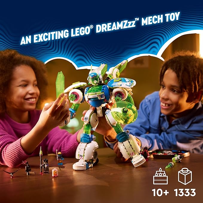 LEGO Dreamzzz Mateo and Z-Blob The Knight Battle Mech Building Toys Set - Spaceship & Robot Toy for Kids, Boys & Girls, Ages 10+ - Birthday Gift with 3 Building Options - 71485