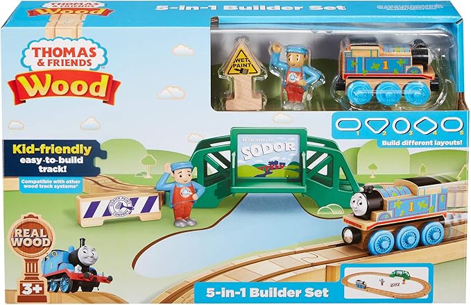 Thomas & Friends Wood, 5-in-1 Builder Set