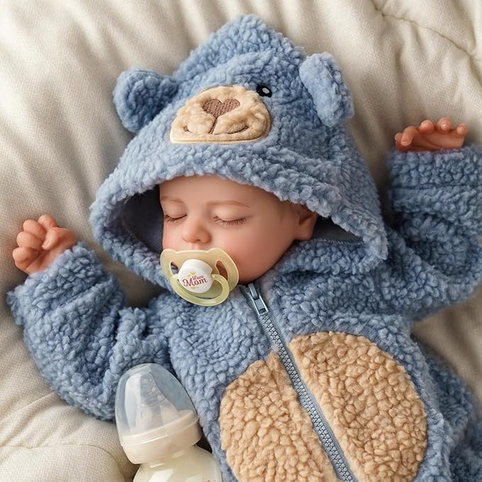 BABESIDE Lifelike Reborn Baby Dolls Boy - 18-Inch Soft Weighted Body Realistic-Newborn Baby Doll Soft Body Real Life Baby Dolls with Toy Accessories