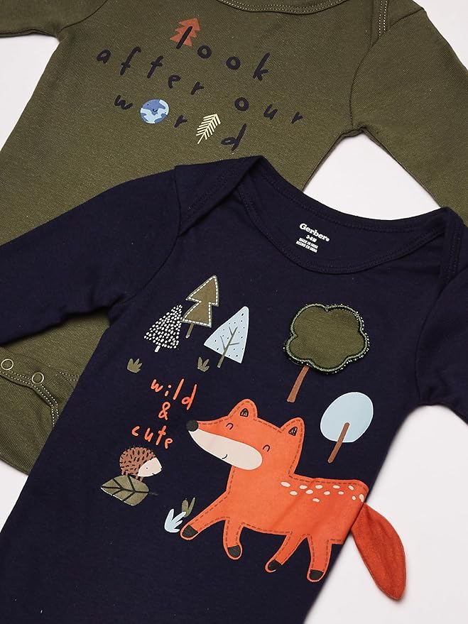 Gerber baby-boys 5-pack Short Sleeve Variety Onesies Bodysuits