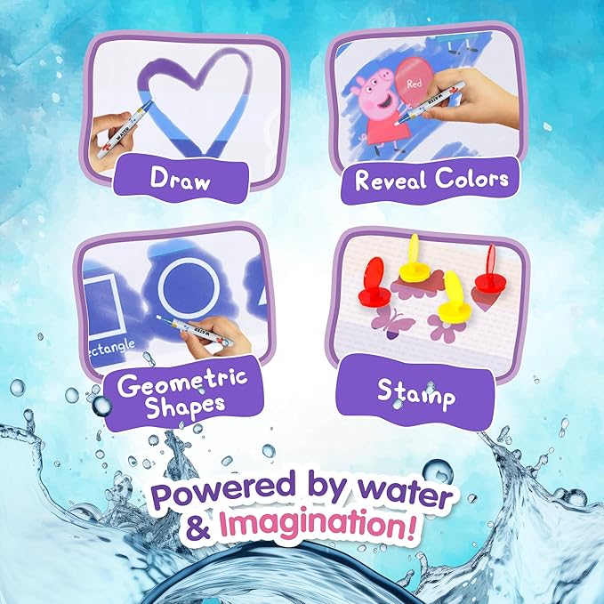 Kids Toys Water Doodle Mat - Peppa Pig Reusable Painting Writing Color Doodle Mat Drawing Board, Toddler Educational Toys for Age 3 and Up Year Old Girls & Boys (100cm x 100cm)