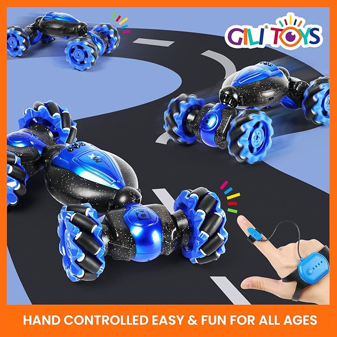 Remote Control Car Boys Gifts: Gesture Sensing RC Stunt Cars Kids Toys for Age 6 7 8 9 10 11 12 Year Old - Best Birthday Gifts