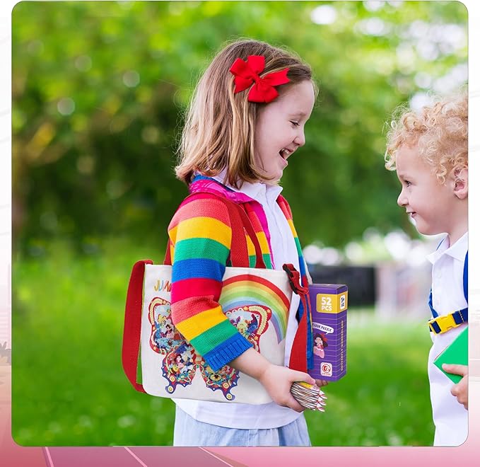 Puzzles for Kids Ages 4-8,52 Piece Unique Large Irregular Animal Shaped Art Puzzle,Floor Puzzles for Kids Ages 3 4 5 6 7 8,Educational Toy Gift Jigsaw Puzzles for Boys Girls (Butterfly Wonderland)