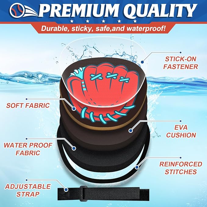 4 Pack Catch Ball Game Set, Outdoor Toys for Kids Ages 4-8-12, Summer Toys Beach Pool Backyard Outdoor Games for Toddlers Kids Family, Kid Baseball Training Glove, Fun Ideal Gifts