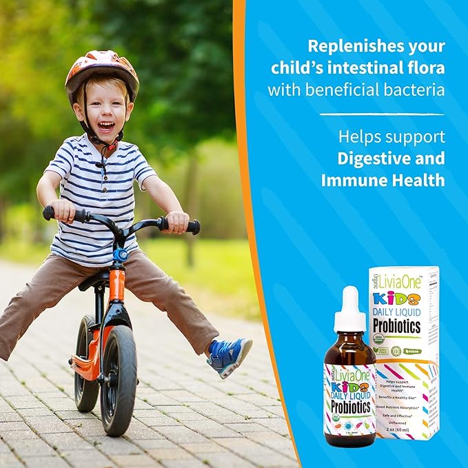 Daily Liquid Probiotics for Kids and Daily Liquid Probiotics for Adults Bundle, 6 Fl Oz (Pack of 2)