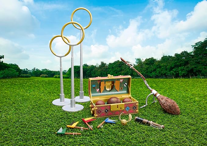 American Girl Harry Potter 18-inch Doll Accessories Hogwarts Quidditch with Trunk, Gear, and House Pennants, For Ages 6+