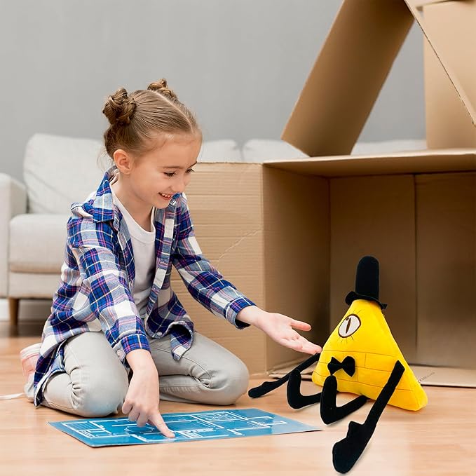 Gravity Falls Plush -Bill Cipher Plush – Soft and Cute Gravity Falls Stuffed Toy, Baby Plush Doll Pillow, for Kids, Boys, Girls, and Fans of Weird Town for Christmas Thanksgiving