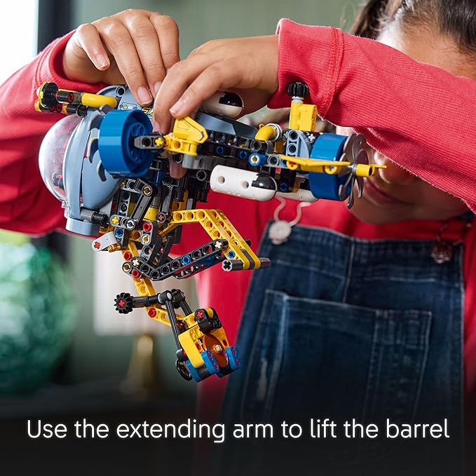 LEGO Technic Deep-Sea Research Submarine Toy - Building Toy for Kids, Boys and Girls, Ages 9+ - Creative and Unique Gift Idea for Birthdays - Movable Propellers and More - 42201