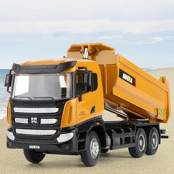 Gemini&Genius Truck Toy for Kids, Construction Vehicle Dump Truck Toy, Heavy Duty Alloy Construction Vehicle Toys, 1:50 Scale Diecast Site Dumper, Toy Trucks for Kids
