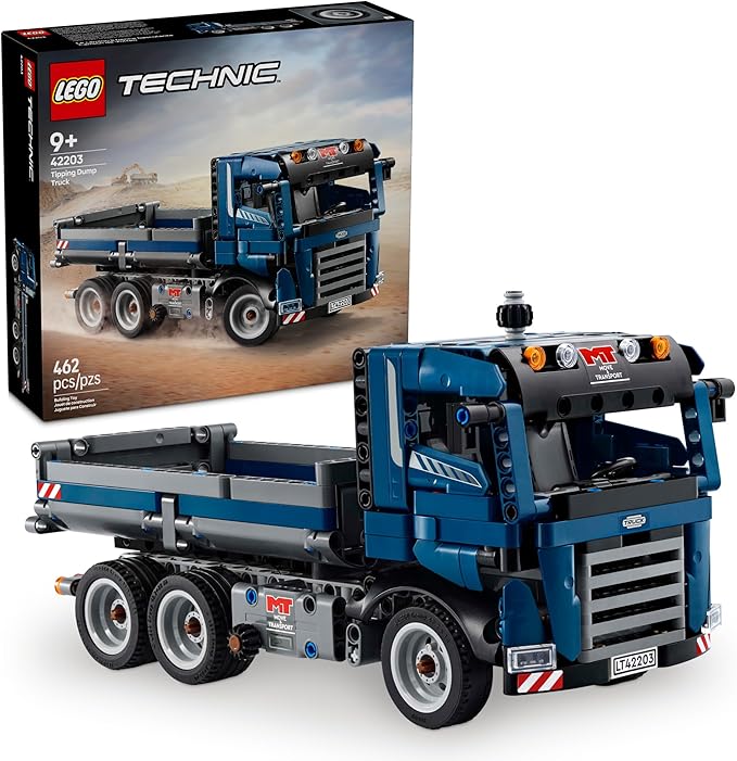 LEGO Technic Tipping Dump Truck Toy - Building Toy for Kids, Boys and Girls, Ages 9+, Construction Toy Truck - Birthday Gift Idea - 42203