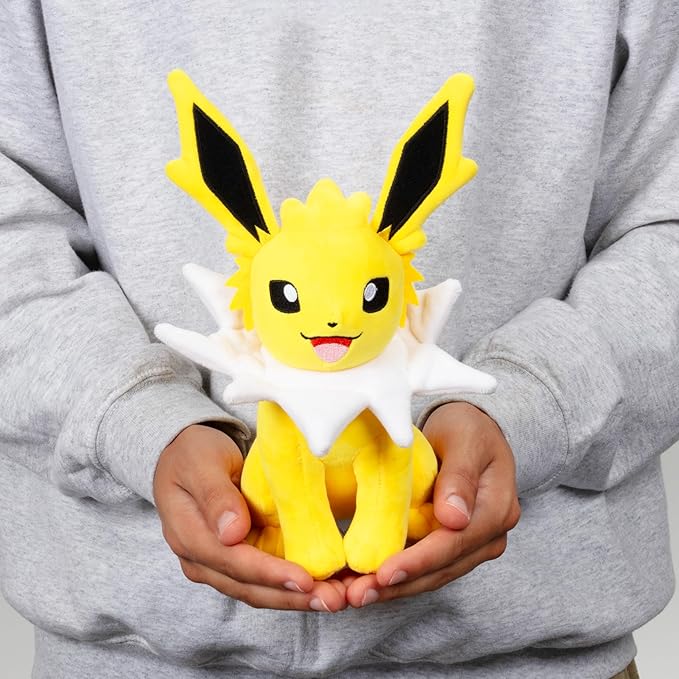 Pokémon 8" Jolteon Plush - Officially Licensed - Eevee Evolution Figure - Authentic Soft Stuffed Animal Toy - Gift for Kids, Boys, Girls - 2+