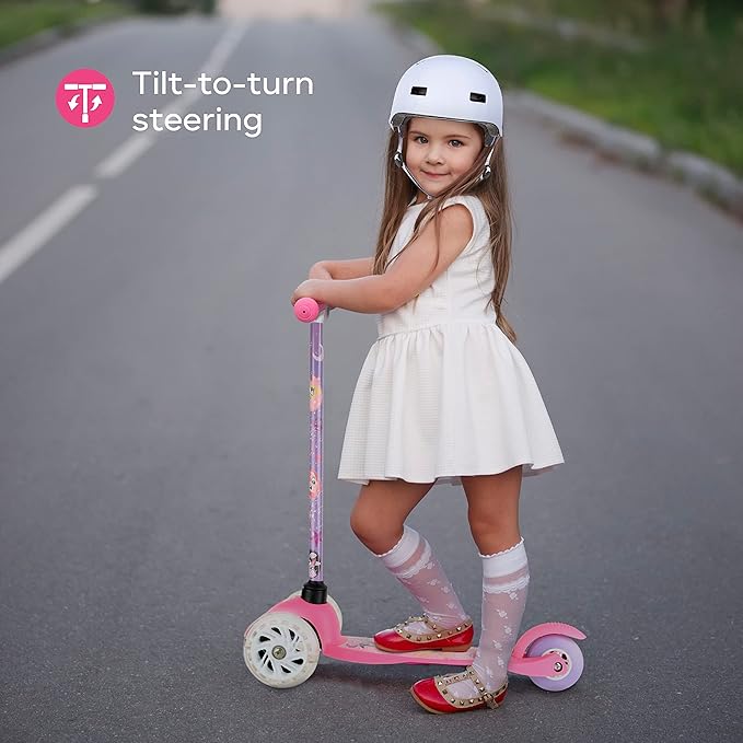 Scooter for Kids Ages 3-5 - Extra Wide Deck & Light Up Wheels, Self Balancing Kids Toys for Boys & Girls, Choose Your Favorite Character