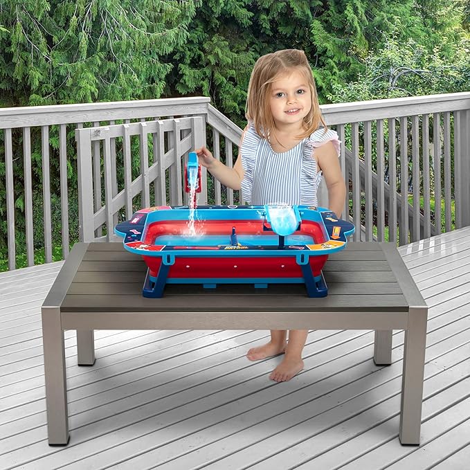 Delta Children PAW Patrol Water Activity Table - Collapsible & Portable - Ideal for Travel - Outdoor Kids Water Sensory Table, Blue