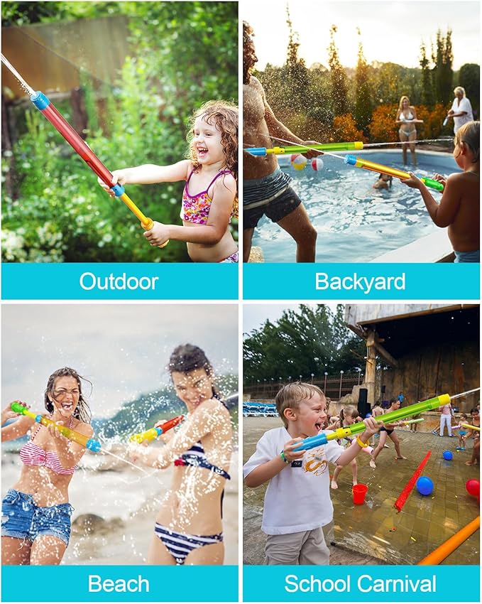 LQYoyz 24 PCS Water Soaker Blaster -16.5'' Bulk Squirt Gun for Kids Adults Water Game Fighting Toys for Summer Swimming Pool Beach Outdoor Activity