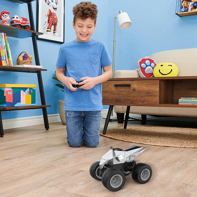 Remote Control Car for Kids, 1:14 RC Cybertruck Motorcycle,All-Terrain Rc Truck Motorbike for Boys and Girls Age 3+