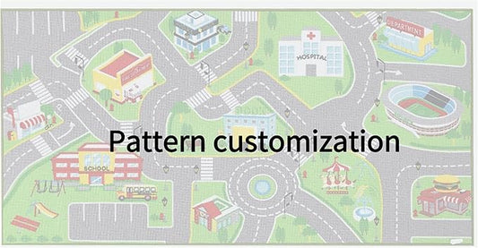 Booooom Jackson Customized 79"X40" Kids Rug Play mat for Toy Cars,Colorful and Fun Play Rugs with Roads