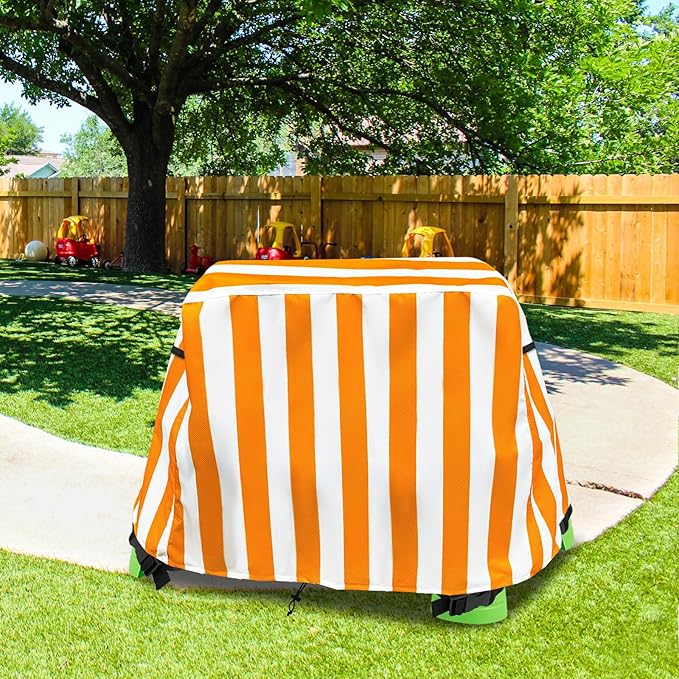 AIckwang Kids Water Table Cover, Compatible With Step2 Rain Showers Splash Pond Water Table,Outdoor Waterproof Dustproof Anti-UV Kids Water Play Table Cover,orange,Cover Only.