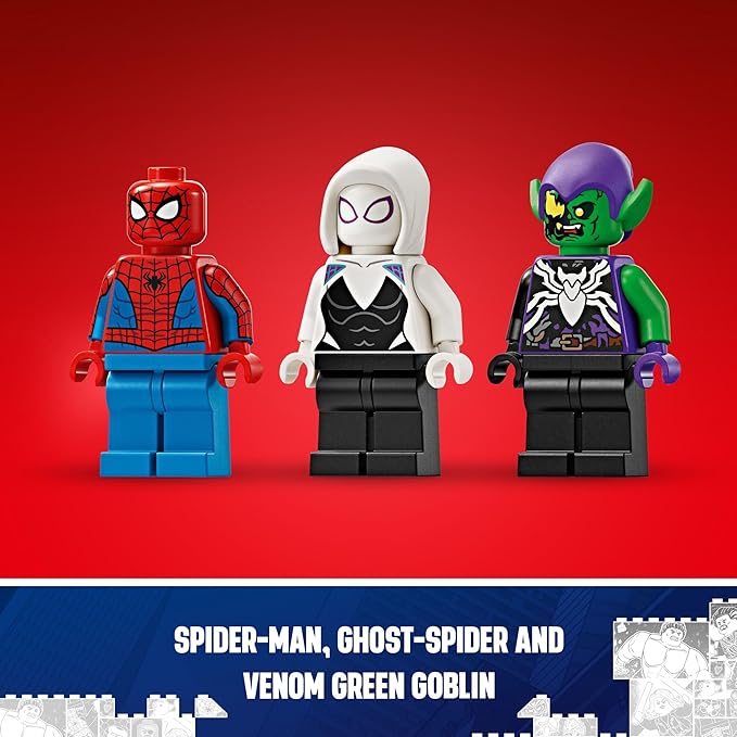 LEGO Marvel Spider-Man Race Car & Venom Green Goblin, Marvel Building Toy for Kids with Ghost-Spider Minifigure and Buildable Race Car Toy, Spider-Man Gift for Boys and Girls Ages 7 and Up, 76279