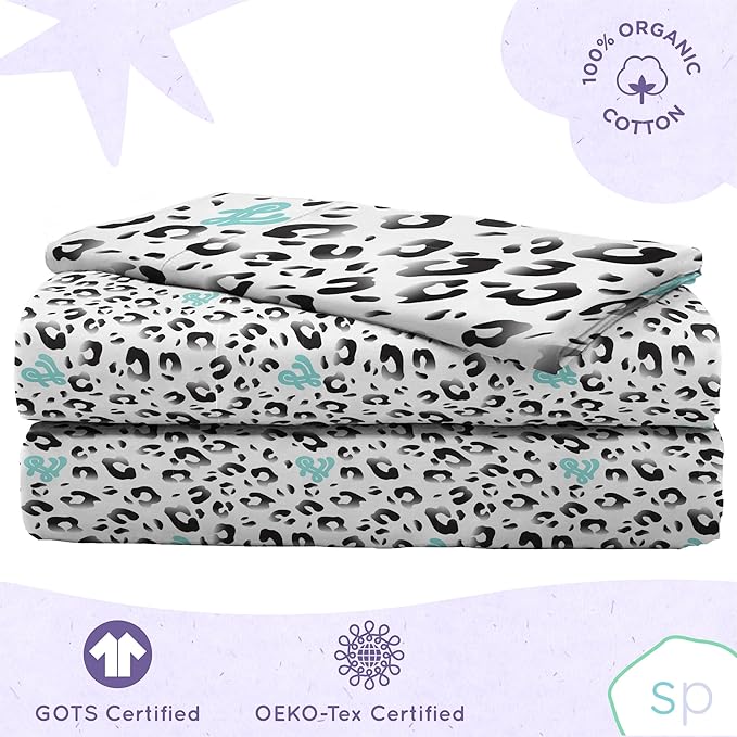 Saturday Park That Girl Lay Lay Princess Twin Sheet Set - 3 Piece 100% Organic Cotton Sheets - GOTS & Oeko-TEX Certified (Nickelodeon Official)