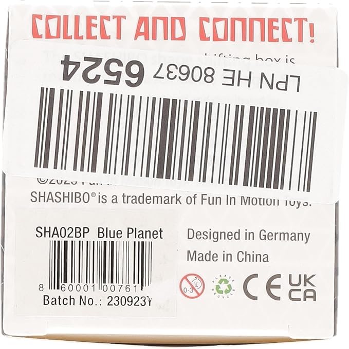 SHASHIBO Shape Shifting Box - STEM Magnetic Fidget Cube That Transforms Into Over 70 Shapes, Download Fun in Motion Toys Mobile App (Blue Planet)