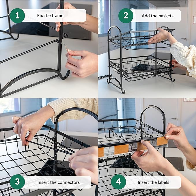 Candy Display Rack | Stackable Candy Organizer | Snack Organizer For Countertop | Snack Shelf And Chip Rack For Stores | Snack Display For Counter | Snack Stand For Office 2-Pack