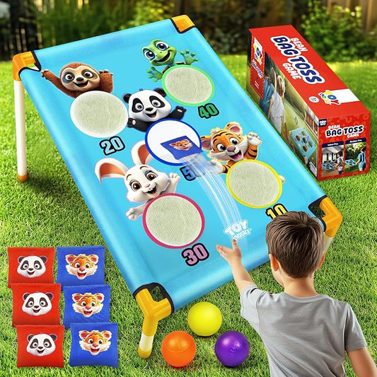 TOY Life Bean Bag Toss Carnival Games, Corn Hole, Yard Games for Kids Outdoor Game for Kids, Gift for 3 4 5 Year Old Boys Girls, Indoor Backyard Toddler Outdoor Toys for Birthday Party Family Reunion