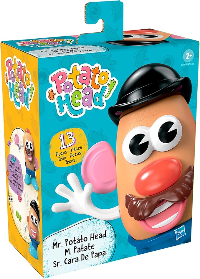 Mr. Potato Head Mr. Potato Head Set with 13 Parts and Pieces, Toddler and Preschool Toys for 2 Year Old Boys and Girls and Up