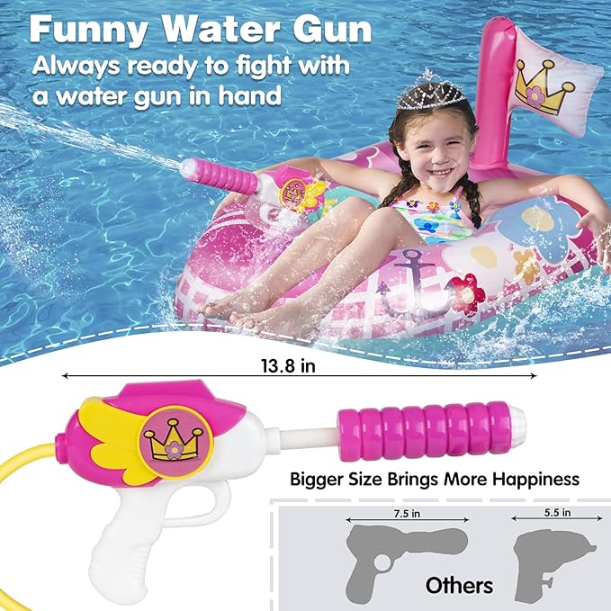 10Leccion Kids Pool Floats for Toddlers Ages 3-8, Fun Summer Water Toys