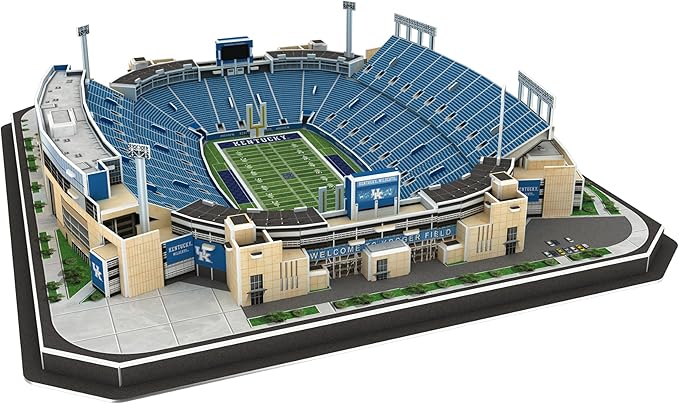 Pro Lion 3D Jigsaw Puzzle of Kentucky Wildcats Stadium - 106 Pieces | 2 Hour Build Time | Home of Kentucky Wildcats | NCAA College Football Gifts for Boys, Men & Kids Aged 8 & Up | Sports Fans Games
